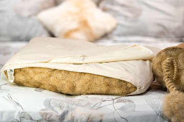 馬毛側睡 C 枕 ( 牛尾毛彈簧填充 )