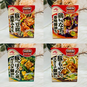 日本 Aj 味之素 CookDo 調味醬料 肉品調味 蔬菜調味 炒菜醬料 味噌醬 大蒜奶油醬 香味醬油