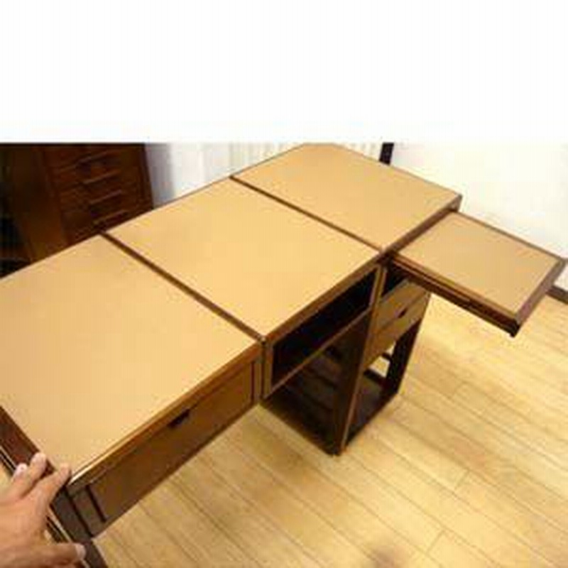 豊岡クラフト Toyooka Craft 双様デスク 双様机 [文机を好きな場所へ簡単に移動,和室,書き物,ワゴン,キャスター