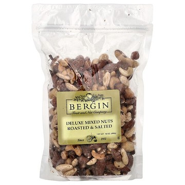 Bergin Fruit and Nut Company, 優質混合堅果，烤制和加鹽，16 盎司（454 克）