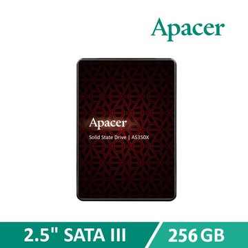 Apacer宇瞻 AS350X SATA3 2.5吋 256GB SSD 固態硬碟