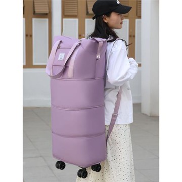 帶輪旅行袋女大容量雙肩包短途手提出差行李袋子防水輕便待產收納