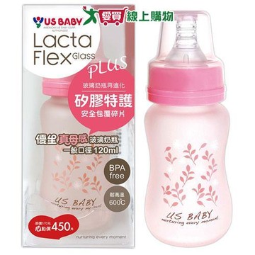 優生 真母感特護玻璃瓶 一般 藍/粉(120ml)【愛買】