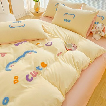 1.5單獨被套單件150x200x230夏季水洗棉被罩公主風非被單