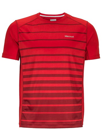 ├登山樂┤美國Marmot土撥鼠 Cyclone 防曬排汗短袖T恤 紅 #52940-6278