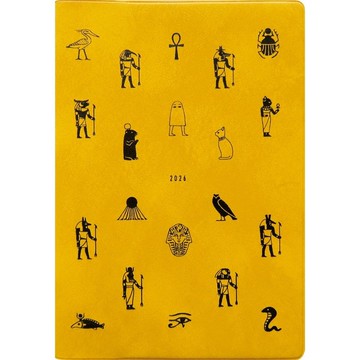 MATOKA 日誌 2026年版 2025年10月開始 B6 月曆式 Egyptian Sand Yellow