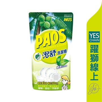 泡舒 綠茶洗潔精補充包 800g