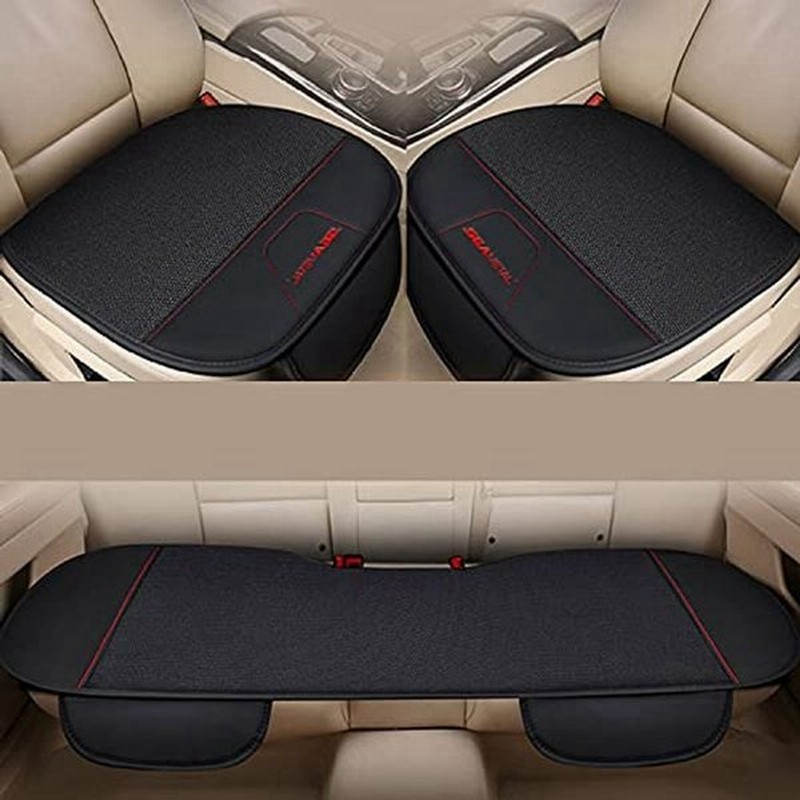 Seametal 車用 シートクッション 前座席用2枚 後部座席用1枚 カーシートクッショ 通気性が 汚れ防止 滑り止め シートカバー メッ 通販 Lineポイント最大0 5 Get Lineショッピング