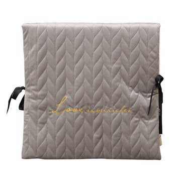 Mega 現代壓紋絲絨椅背套墊 銀灰色  93 x 45cm  1個