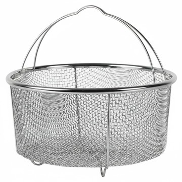 日本 SP SAUCE 304不銹鋼 蒸煮炸料理籃 細密網孔 帶手提握把  直徑21 x 9cm  1個