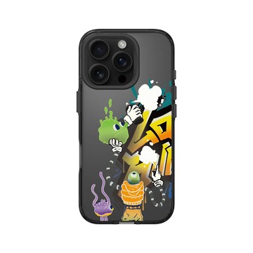 iPhone 16 Pro Clear 酷墨灰 - Graffiti / 街頭塗鴉 - 我們愛噴漆