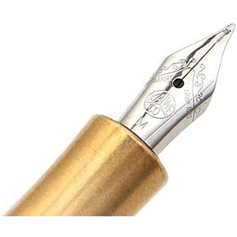 Kaweco ALスポーツペン万年筆（ミディアムペン）ギフトセットブラックインクカートリッジ (真鍮 (Brass))