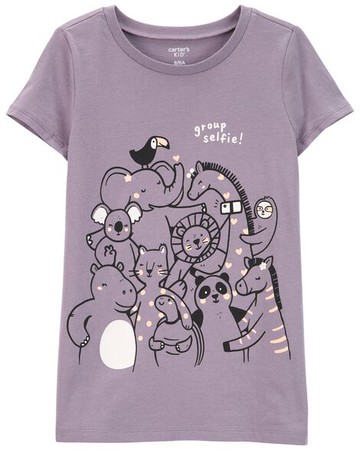 Kid Zoo Animals Jersey Tee