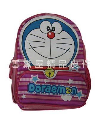 限時 滿3千賺10%點數↘ | ~雪黛屋~多啦A夢 後背包外出郊遊戶外教學正版授權防水尼龍布外水瓶袋加強護脊透氣護肩低幼年級戶外教學外出D04183A