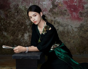 古典油畫 新中式復古藏裝