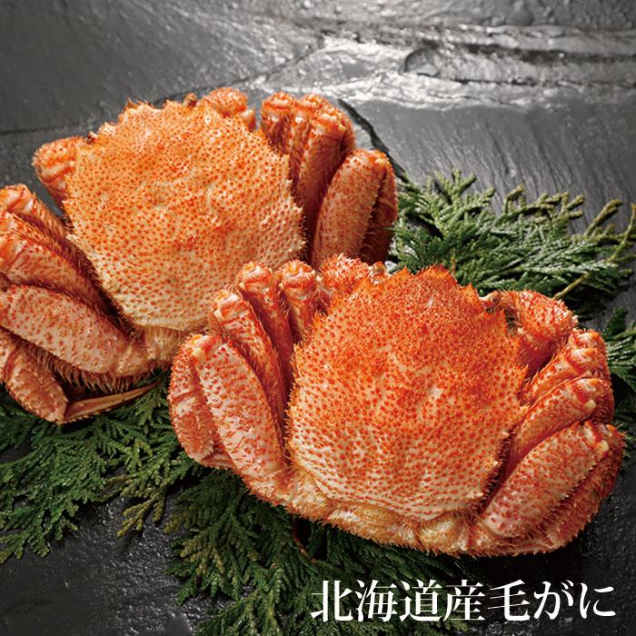 北海道 海鮮 毛がに姿 2尾（約500g×2）北海道産 味自慢 毛蟹 毛ガニ かに ボイル お取り寄せ 海産物 ギフト 冷凍 冬 ギフト