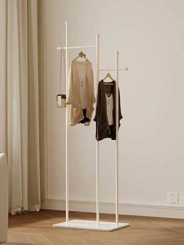 落地式掛衣架衣帽架  中古落地式衣帽架金屬入戶掛衣架家用臥室不占空間衣架掛衣服架子