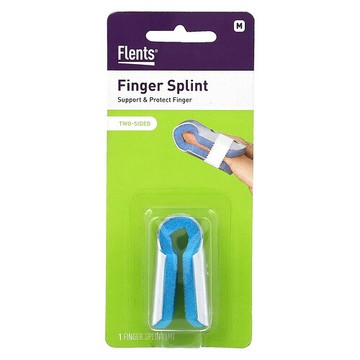 Flents, 手指固定器，雙面，中號，1 個