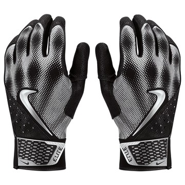 NIKE 耐吉 ALPHA ELITE BG 打擊手套  M  黑色 + 白色  1雙