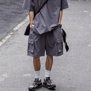 日系薄款 5分褲 寬松 美式 休閒 短褲 復古 多口袋 工裝短褲 多款