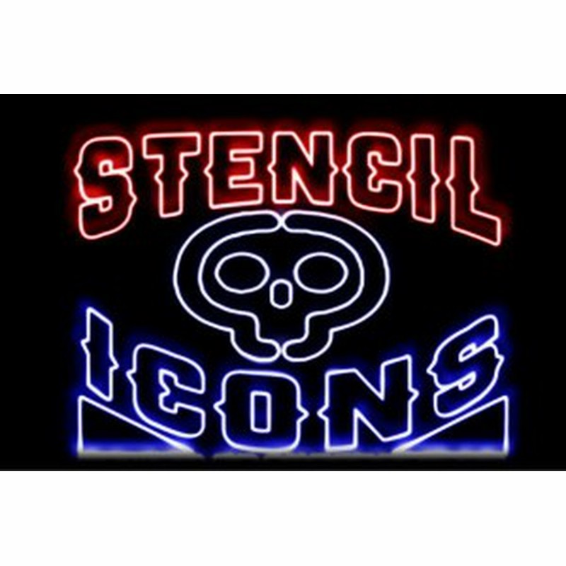 ネオン Stencil ステンシル ドクロ 文字 アイコン イラスト ネオンライト 電飾 Led ライト サイン Ne 通販 Lineポイント最大1 0 Get Lineショッピング