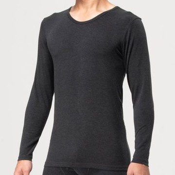 Mr. DADADO-EKS保濕 素面 M-LL U領長袖保暖發熱長袖上衣(深灰)GT6027GP