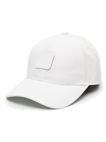 C.P. Company - logo-patch twill cap - men - Polyester - L - White