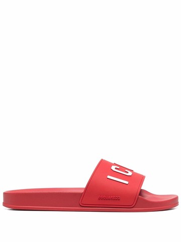 Dsquared2 - logo-embossed sliders - men - Rubber/Polyurethane/PVC/PVC - 43