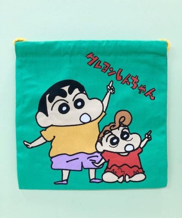 【震撼精品百貨】蠟筆小新_Crayon Shin-chan~小新束口袋-綠#43252