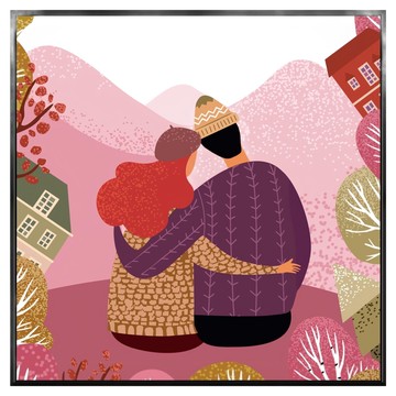 BOLUO GALLERY 菠蘿選畫所 擁抱幸福 APLS6628G  60 x 60cm  金色