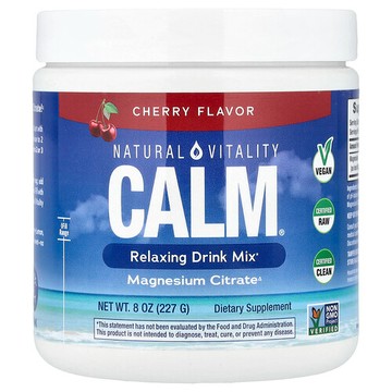 Natural Vitality, CALM®，鎂補充劑混合飲品，櫻桃味，8 盎司（226 克）