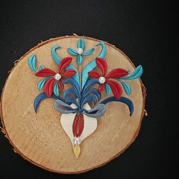 【半現貨】紅仙 纏花髮飾、胸針