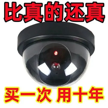 台現免運🌸仿真款監視器鏡頭 防盜 假監視器 假攝影機 防盜監控攝像頭帶燈 防盜錄影機 新款大燈半球仿真攝像 半球形仿真監