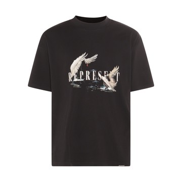 Represent - Black Cotton T-shirt