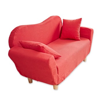 【班尼斯】【 超Q愛】貴妃椅/沙發床‧天然實木腳-鮮豔紅