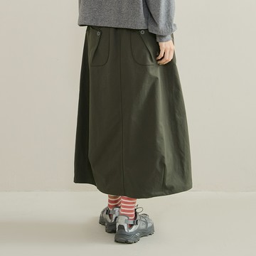 a la sha 造型剪接休閒裙