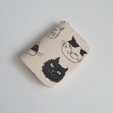 短夾錢包 / 短款錢夾 / 卡片收納包/ 大頭貓咪