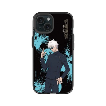 iPhone 15 Clear 酷墨灰 - Jujutsu Kaisen 咒術迴戰 S2 - 懷玉・玉折戰鬥系列-五條悟