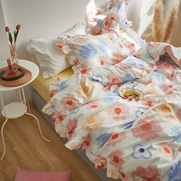 夏季小碎花全棉被套單件純棉單雙人被罩150x200x230復古被子套1.5