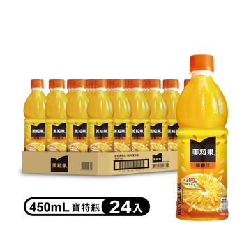 美粒果 柳橙汁(450mlx24瓶)