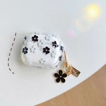 浪漫櫻花 金屬掛墜耳機套 蘋果藍牙耳機保護套 防摔殼 AirPods4 AirPods Pro 1/2/3/4代 保護套