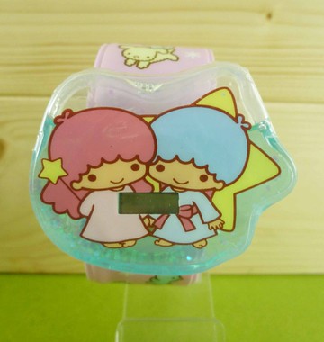 【震撼精品百貨】Little Twin Stars KiKi&LaLa 雙子星小天使 電子錶 粉藍【共1款】 震撼日式精品百貨