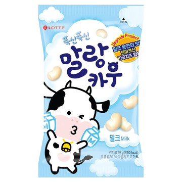 LOTTE 樂天 Malang Cow 軟綿綿牛奶糖 79g  1包