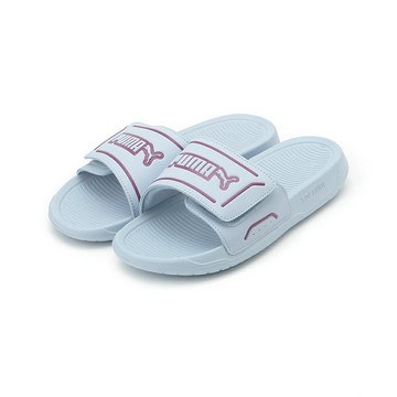 PUMA ROYALCAT COMFORT 2 魔鬼氈拖鞋 藍 400338-14 女鞋