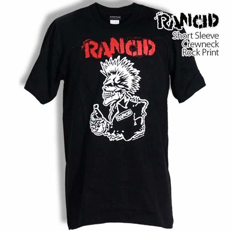 ロックtシャツ バンドtシャツ パンク RANCID ランシド スカルモヒカン