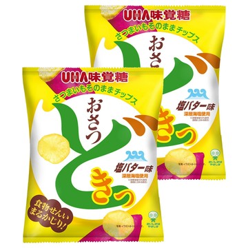 UHA 味覺糖 甘薯心動薯片 鹽奶油風味  65g  2包
