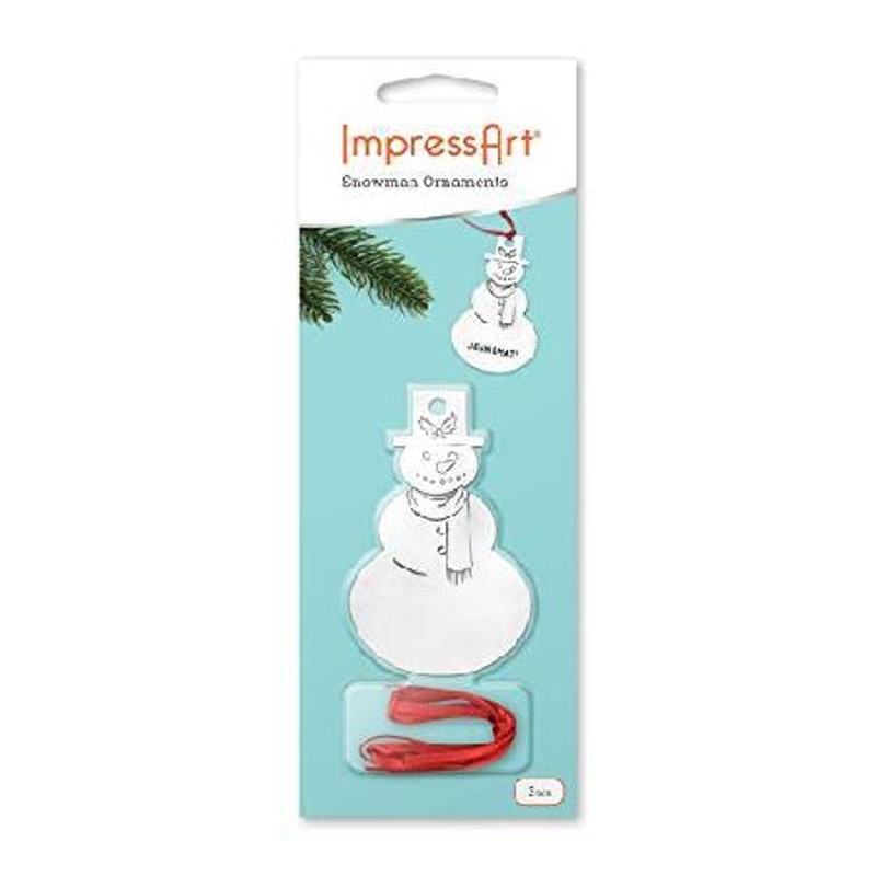 ImpressArt ホリデースノーマンオーナメント メタルスタンプブランク