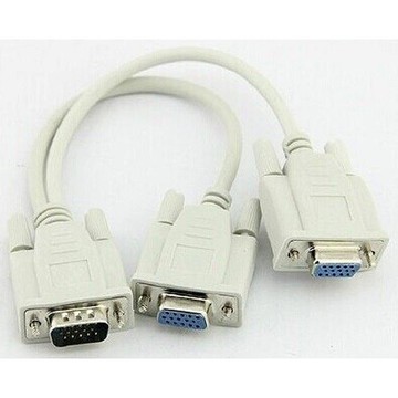 VGA公 轉 VGA 2母 VGA 1分2 螢幕分享線