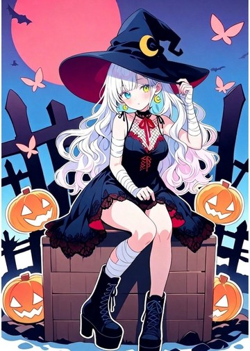 Nekonoko 2026 Halloween Collection Asahi Sticker 萬聖節的約定
