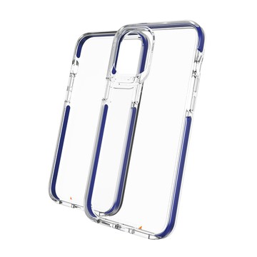 Gear4｜iPhone 12 Pro Max 6.7吋 D3O Piccadilly 皮卡迪利透明藍框-抗菌軍規防摔保護殼